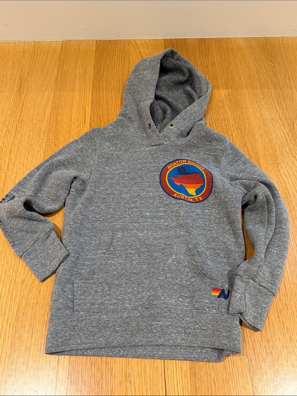 Aviator Nation Kids Hoodie Austin Texas heather grey